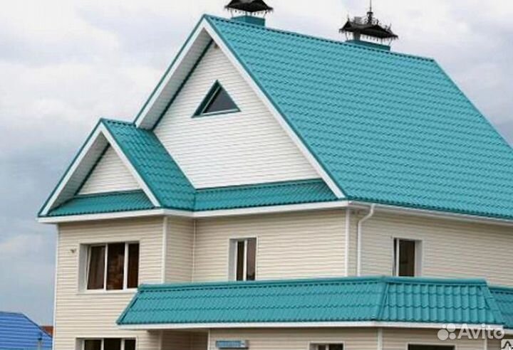 Металлочерепица бирюзовый