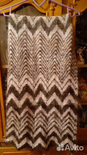 Пуховый палантин и штаны из пуха