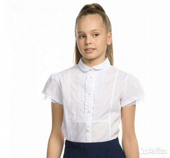 Блузка школьная 146 новая