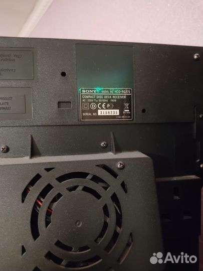 Колонки Sony с частично неисправным муз. центром