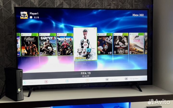 Xbox 360 прошитый+2 джоя