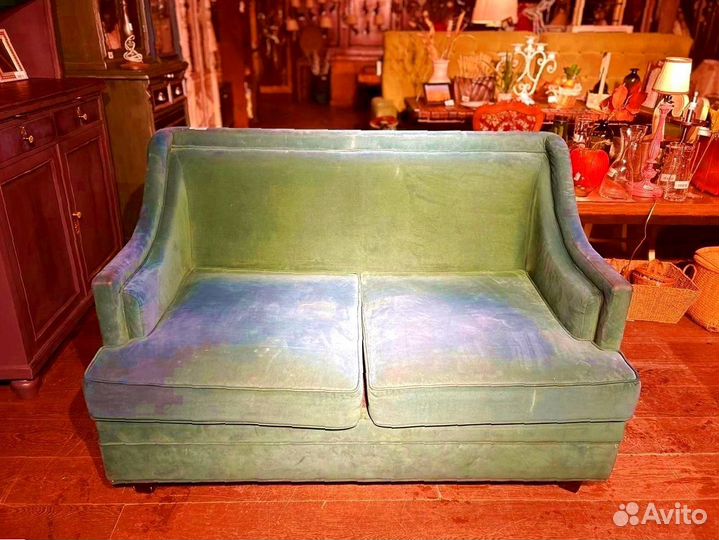 Диван велюр бирюзовый