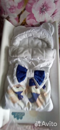 Конверт на выписку зимний для мальчика