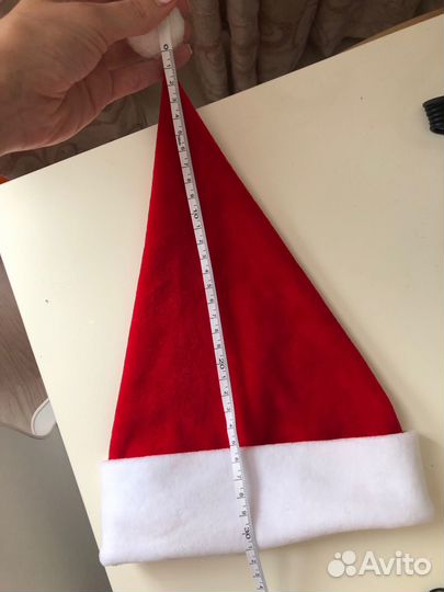 Шапка деда мороза детская