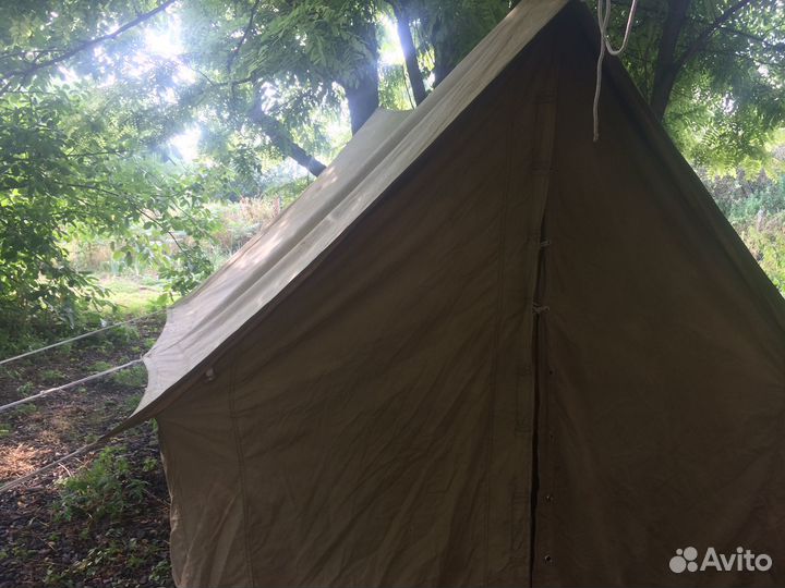 Продам 2х местную палатку СССР, материал брезент