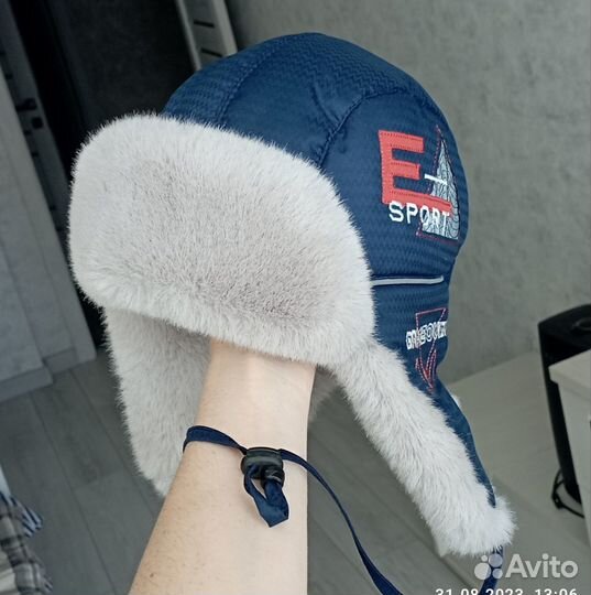 Шапка-ушанка зима 48-50р-р нов сост
