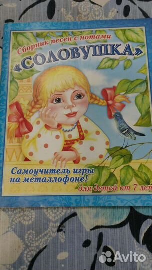 Металлофон детский(и книга с нотами)