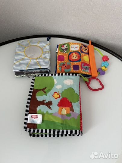 Мягкие развивающие книжки 3 шт