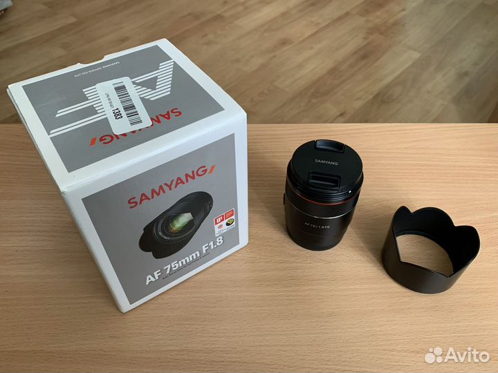 Samyang 75mm f1.8 для sony FE для sony a7