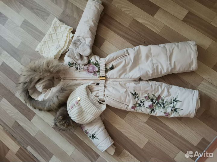 Зимний комбинезон для девочки 98