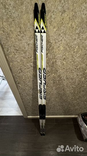 Беговые лыжи fischer с палками