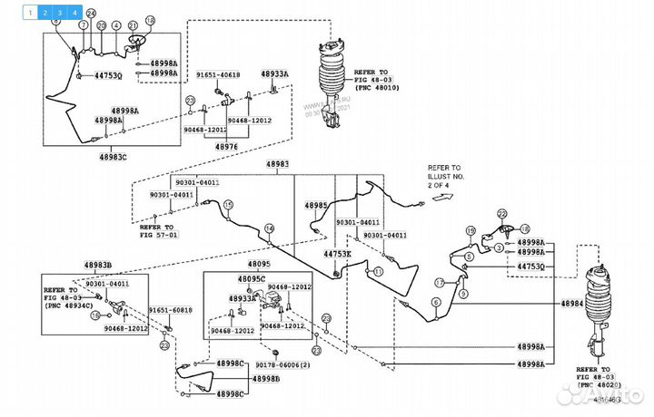 Клапан пневматический Lexus RX 300/330/350/400h