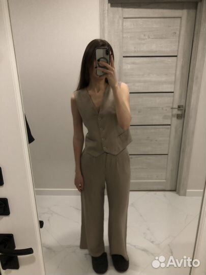 Костюм брючный льняной