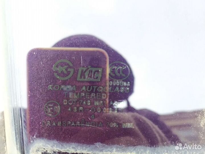 Заднее правое стекло hyundai accent