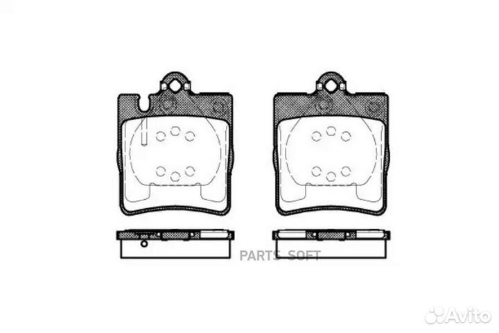 Колодки торм.зад. 070910