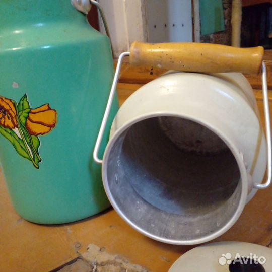 Продаю бидон алюминиевый,чайник СССР, новое