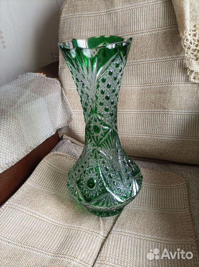 Ваза свинцовый хрусталь новая Гусевской завод,2007
