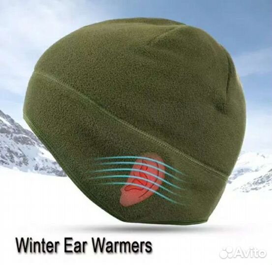 Шапка флисовая подшлемник (разная расцветка)