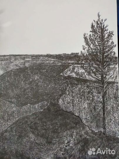 Графические работы ручками на А3