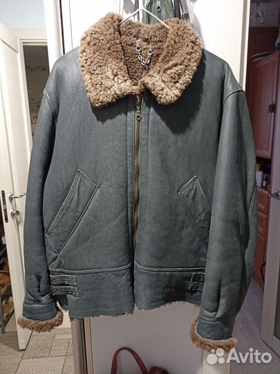 Дубленка натуральная женская авиатор