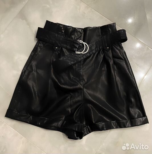 Шорты кожаные Zara xs-s