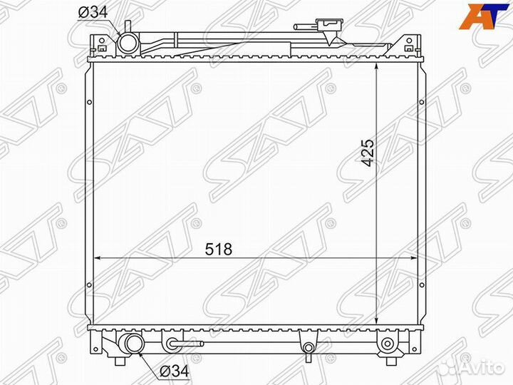 Радиатор suzuki escudo/grand vitara J20A/H20A/H25A