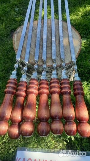 Шампура с деревянной ручкой