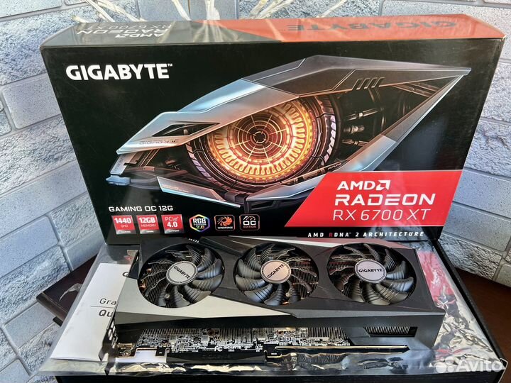 Видеокарта Rx 6700 XT 12GB XFX/Gigabyte/Пломба