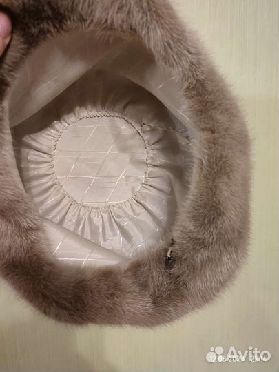 Берет шапка норковая новая