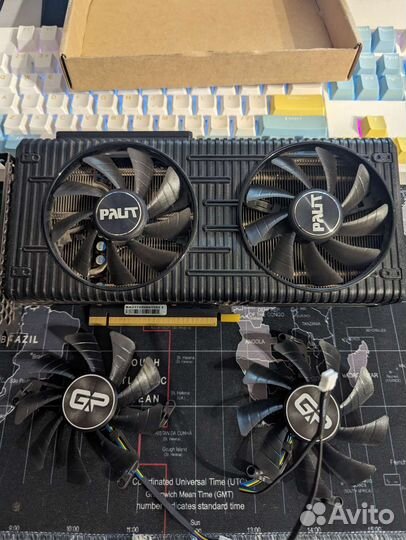Вентилятор для видеокарты palit rtx 3060ti dual