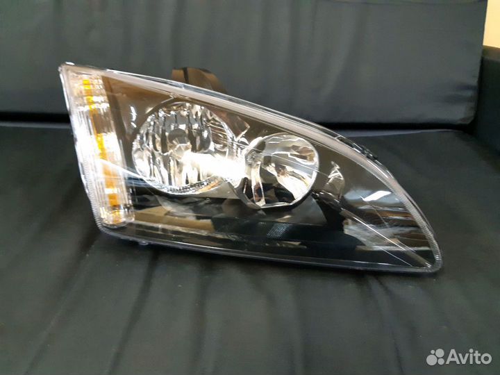 Фара черная Ford Focus 2 дорестайл