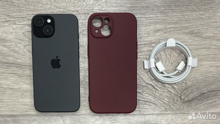 iPhone 15, Black, 256GB (Sim+eSim)