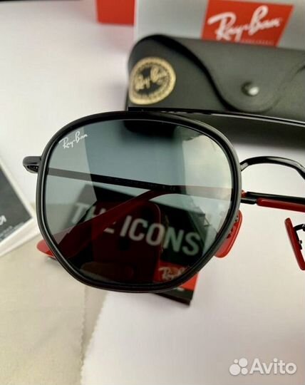 Солнцезащитные очки ray ban ferrari черная