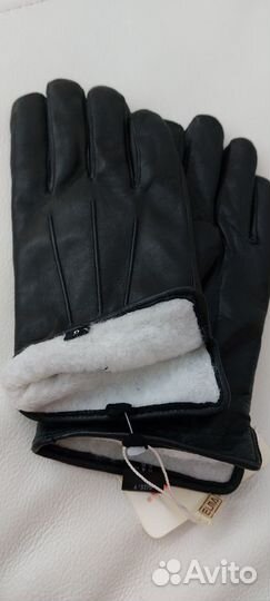 Перчатки муж-е зим-е из кожи козлика наб-я шерсть