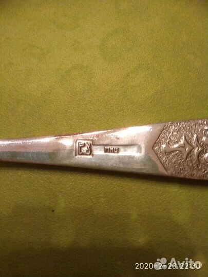 Десертный набор, столовое серебро, ложки