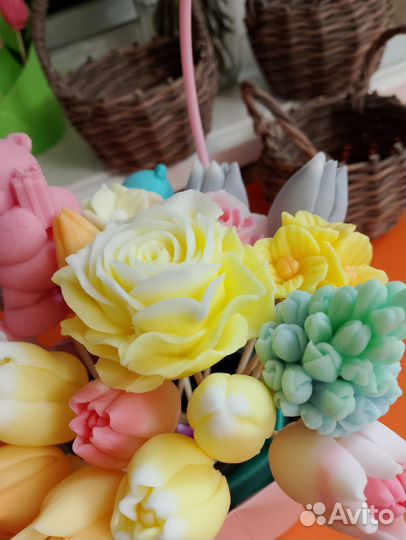 Мыло ручной работы букеты