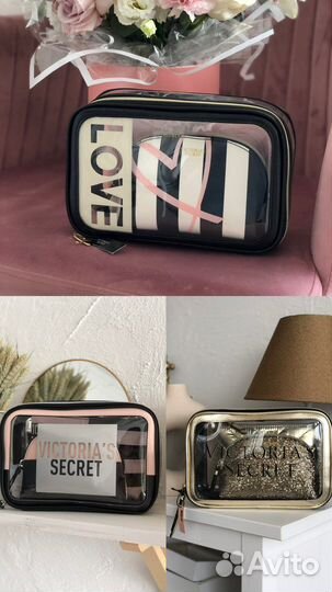 Набор из трех косметичек Victoria’s Secret