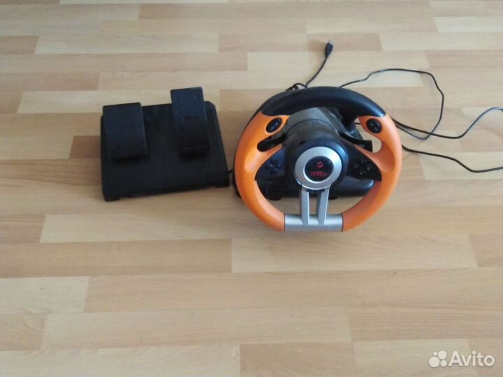 Игровой руль с педалями для пк, ps и др приставок