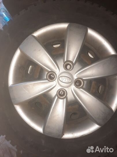 Зимние колеса r14 на Киа Рио