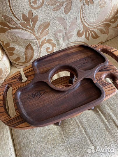 Поднос стол для вина и закусок