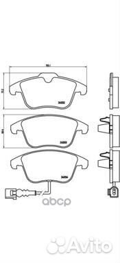 К-т дисков. тормоз. колодок P85112 Brembo