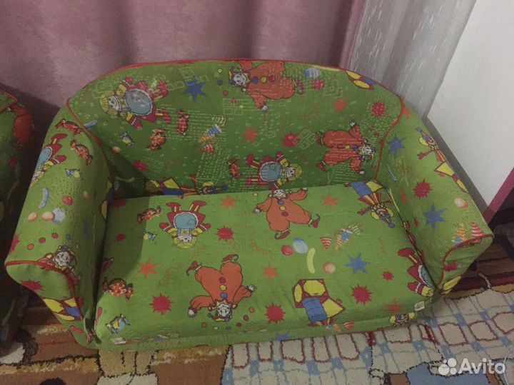 Детская Мягкая Мебель Диван и Кресло