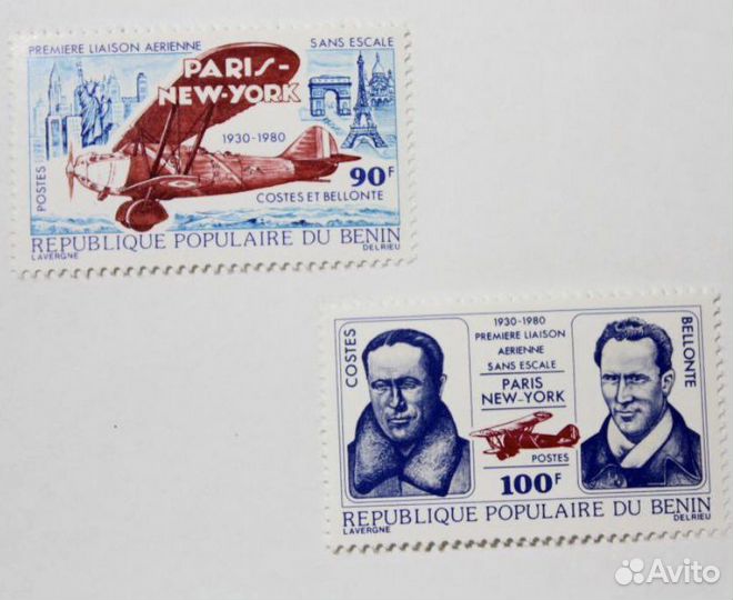 Марки benin 1983 paris NEW york 1933