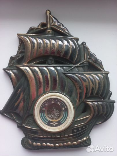 Термометр СССР парусник