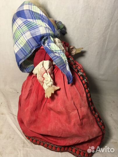 Старинная кукла грелка анюта на (самовар-чайник)