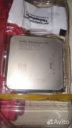 AMD Phenom II X4 Black Deneb 965 AM3, 4 x 3400 мгц