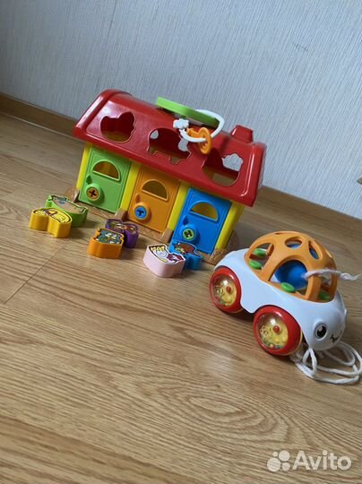 Сортер домик полесье машинка детская