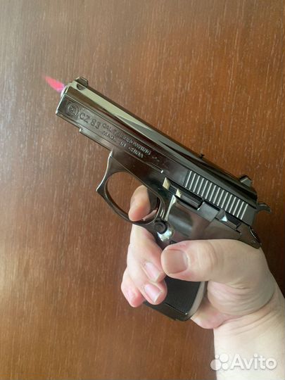 Зажигалка пистолет сz83 масштаб 1:1 металл