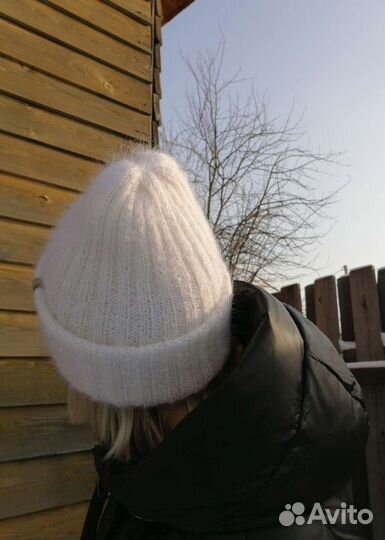 Шапка зимняя женская из мохера