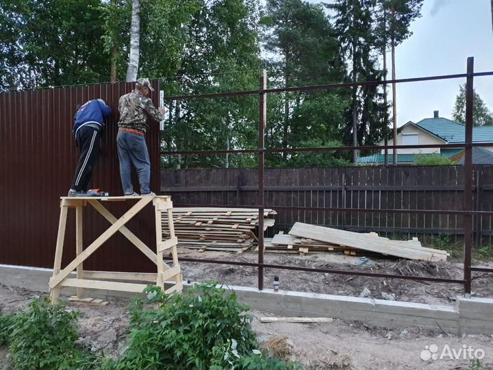 Монтаж забора под ключ